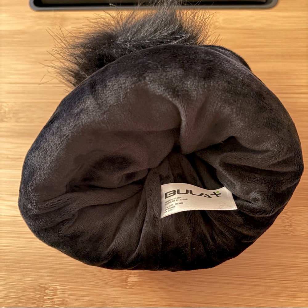 BULA | Black Knit Pom-Pom Beanie - Picture 2 of 6